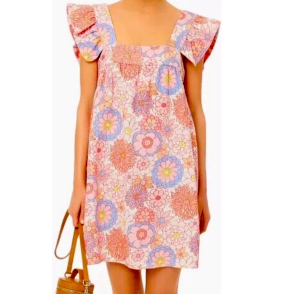 Tuckernuck folly floral hazel flutter sleeve dress